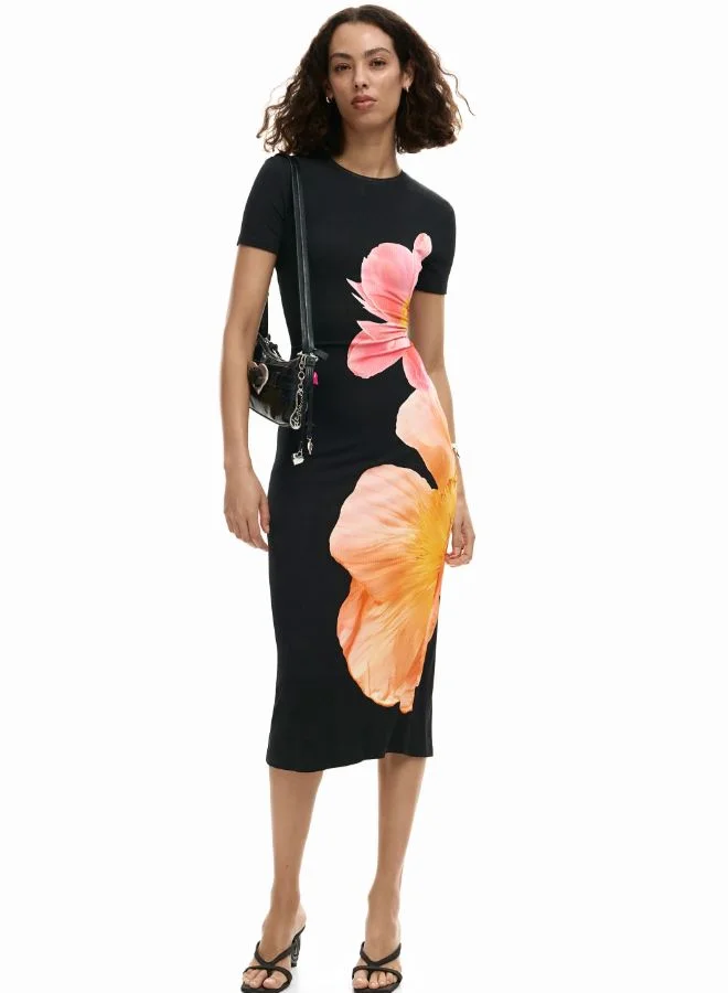 DESIGUAL Long Floral Dress